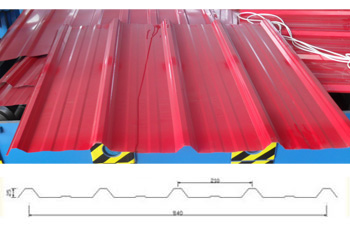 840型彩鋼壓瓦機板型